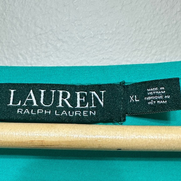 Lauren Ralph Lauren Short Sleeve Scoop Neck Tee Women XL Soft Lightweight Fitted - Picture 5 of 9